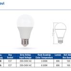 Voltek 9 W Beyaz Led Ampul