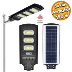 Voltek Solar Sokak Armatur Gunes Enerji Tasarruf Kablosuz Kumandali Ip65 Fotosel Led Lamba 150 W