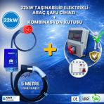 VoltEV Max 22kW Şarj Cihazı + Kaçak Akım Korumalı Kombinasyon Kutusu (Set)