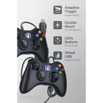 Voltico Kablolu PC ve Xbox 360 Oyun Kolu 2li Set– Çift Titreşimli, Hassas ve Dayanıklı Tasarım
