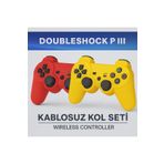 Voltico Kablosuz PS3 Renkli Tasarım Oyun Kolu 2’li Set – Titreşimli, Ergonomik, PS3/PC Destekli
