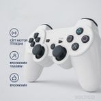 Voltico Ps3 Kablosuz Oyun Kolu Dualshock Wireless Joystick Controller Çift Gamepad - Beyaz