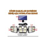 VoltLight Solar Güneş Enerjili 122 Ledli Hareket Sensörlü Kumandalı Bahçe Balkon Aydınlatma Sokak Lambası