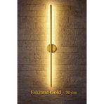 VOLTMARKET Eskitme Gold 70 cm Elektrikli LED Duvar Apliği Beyaz Işık