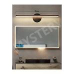 Voltmarket Siyah Banyo Duvar Ayna Tablo Koridor Cafe Hotel Aydınlatması Led Flüt Aplik Günışığı 70Cm