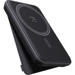 Voltme Siyah MagPak 5000mAh Kablosuz Powerbank 22.5W Hızlı Şarj Teknolojisi ile Taşınabilir