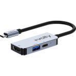 Volty Type-C Çoğaltıcı Hub 3 In 1 | 4K Hdmı, 100W Pd Hızlı Şarj, USB 3.0, Alüminyum Gövde (V0301003) - Gri