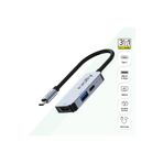 Volty Type-C Çoğaltıcı Hub 3 in 1 | 4K HDMI, 100W PD Hızlı Şarj, USB 3.0, Alüminyum Gövde (V0301003)