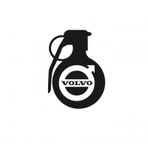 Volvo Araba Komik El Bombası Sticker Yapıştırma