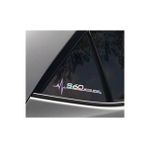 Volvo S60 Yan Cam Sticker Oto Kapı 20 Cm X 7 Cm Holo-Chroma