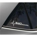Volvo S60 Yan Cam Sticker Oto Kapı Çıkartma 20cmx7cm