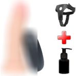 Vomentrend 15 cm Belden Bağlamalı Realistik Testissiz Titreşimli Vibratör Penis