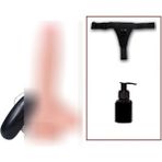 Vomentrend 20,5 cm Belden Bağlamalı Gerçekçi Titreşimli Vibratör Penis Set