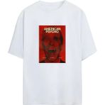 Von Labas American Psycho Horror Comedy Unisex Pamuklu Tshırt - Beyaz