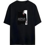 Von Labas American Psycho Horror Comedy Unisex Pamuklu Tshırt - Siyah - XL