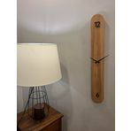 Vona Home Doğal Ahşap Dekoratif Duvar Saati - Gürgen Ağacı - El Yapımı - Tasarım -96x14cm