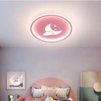 Vonalight Modern Çocuk Odası Sıva Üstü Içe / Dışa Işıklı Avize ÇAP.40CM 3000K Pembe - 1