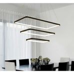 Vonalight Modern LED 3lü Içe Işıklı Dekoratif Sarkıt Avize Siyah 3000K - 1