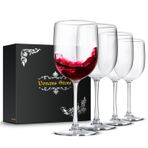 Vonams Stone Kırılmaz Şarap Kadehleri 473 ml - Kırılmaz, Tekrar Kullanılabilir, İçecek Züccaciye (4'lü Set) İç Mekan Dış Mekan Drinkware Seyahat, Havuz, Kamp, Plaj, Piknik için