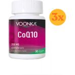Vonka Voonka Co Q10 200 mg Koenzim 30 Yumuşak Kapsül - 3 Adet (Toplam 90 Kapsül) - Dezenfektan Hediyeli (%72 Alkol)