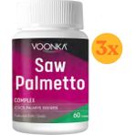Vonka Voonka Saw Palmetto 60 Tablet - 3 Adet (Toplam 180 Tablet) - Dezenfektan Hediyeli (%72 Alkol)