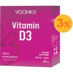Vonka Voonka Vitamin D3 1000 IU Sprey Damla 20 ml - 3 Adet (Toplam 60 ml) - Dezenfektan Hediyeli (%72 Alkol)