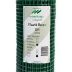 Vonkap Plastik Dekoratif Bahçe Çiti 20mm*20mm Yeşil En:1metre Boy:25metre
