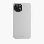 Vonmahlen iPhone 15 Açık Gri Manyetik Silikon Kılıf