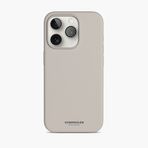 Vonmahlen iPhone 15 Pro Krem Manyetik Silikon Kılıf