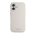 Vonmahlen iPhone 16 Krem Yumuşak Silikon Kapak ve Kılıf