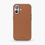 Vonmahlen iPhone 16 Plus Kahverengi Deri Kılıf