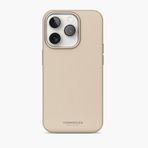 Vonmahlen iPhone 16 Pro Krem Deri Kılıf