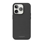 Vonmahlen iPhone 16 Pro Siyah Deri Görünümlü Kapak ve Kılıf