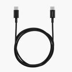 Vonmahlen USB-C#039;den USB-C#039;ye 60W Şarj Kablosu - 1M - Siyah