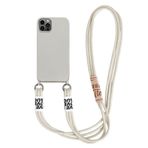 VooDirop Cep telefonu zinciri, cep telefonu kılıfı, Apple iPhone XS Max ile uyumlu, naylon, omuz askısı, yumuşak silikon, TPU kapak, asmak için kordonlu, koruyucu kılıf, havalı şık bant (beyaz)