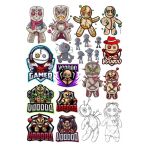 Voodoo Sticker Set 20 Parça Telefon, Tablet, Defter, Laptop Sticker