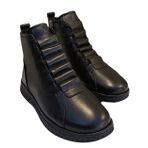 Voog 23662 Kadın Deri Casual Comfort Bot Siyah
