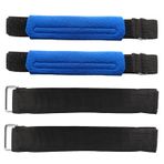 VOOGLAN 4 Adet Masa Altında Eliptik Pedal Kayışları, Ayarlanabilir Elips Bacak Egzersiz Kayışları Bacak/Bisiklet Pedalı Egzersiz ve Eliptik Stepper için, Yaşlılar Oturan Fitness Ev Ofis Spor