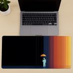 vooka 80X30 cm Xl Büyük Boy Mouse Pad | Kaymaz Tabanlı Geniş Gaming Mousepad | Klavye ve Mouse Uyumlu | Masaüstü Oyun ve Ofis Mouse Pad - 001-Renkli