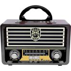 Vooka A+ Kalite Nostalji Eskitme Bluetooth Hoparlör Fm Radio Sd Kart Usb Yüksek Ses Eski Nostalji 113bt