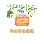 VOOKA Hava Nemlendirici Tuz Lambalı Tuz Hediyeli Humidifier 200 ml Salt Lamp Ultrasonik Gece Lambası