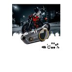 VOOKA Intercom 2x Bağlantılı Telsiz Özellikli 5.3 Bluetooth + Kulaklık Mikrofon Seti Stereo Su Geçirmez A+