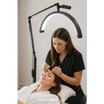 VOOKA Profesyonel LED Yarım Ay Güzellik Lambası ,3200–5600K–Kirpik,Microblading,Dövme,Manikür 2000 Lümen