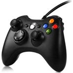 VOOKA Xbox 360 Gamepad Joystick Kablolu Oyun Kolu Pc-360 Uyumlu Siyah