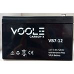 Voole 12 Volt 7 Amper Akü 151X65X94 1900GR - Siyah