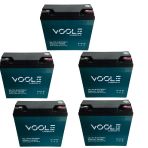 Voole 12V 24 Ah Elektrikli Bisiklet Jel Aküsü 5Li Set 2026 Üretimi