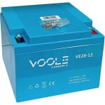 Voole 12V 28 Ah Engelli Araç Aküsü Jel (165*173*126) (Yatay) (8 Kg) Carbon-X Ev Chaır Gel Battery
