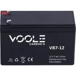 VOOLE 12V 7 AH AKÜ KURU TİP (151*65*94) (BÜYÜK FİŞLİ) (1.90 KG) CARBON-X VRLA BATTERY