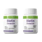 Voonka Biotin 5000 mcg Çikolata Kahve Aromalı 2x62 Çiğneme Tableti