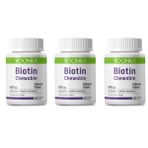 Voonka Biotin 5000 mcg Çikolata Kahve Aromalı 3x62 Çiğneme Tableti